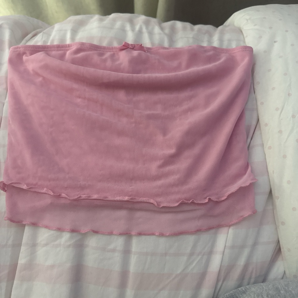La Hearts Pink Crop Top